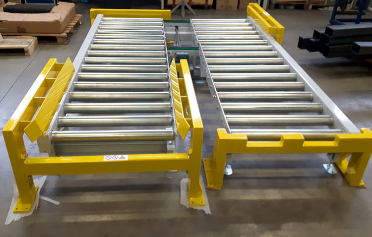 Rollenförderer Anfahrschutz Zentrierhilfen